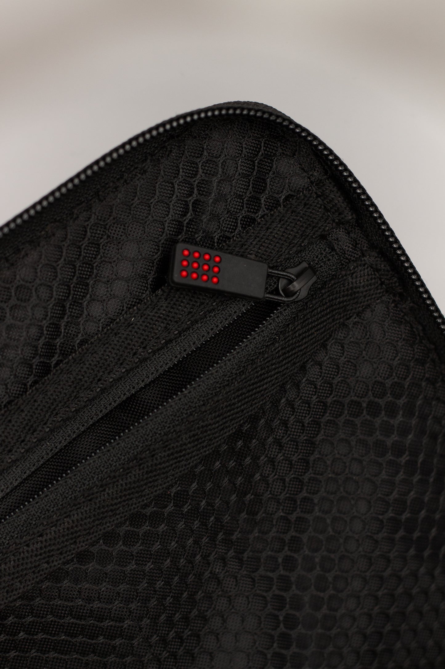 Techno Icon Zippered Pouch - Black