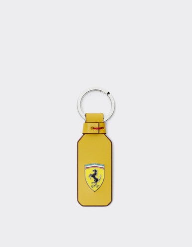 Essential leather Keyring W/ logo