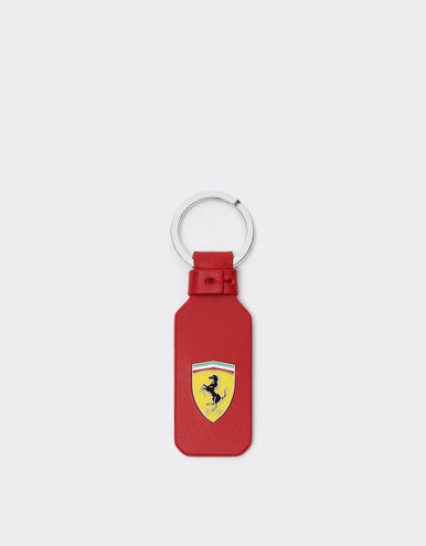 Essential leather Keyring W/ logo