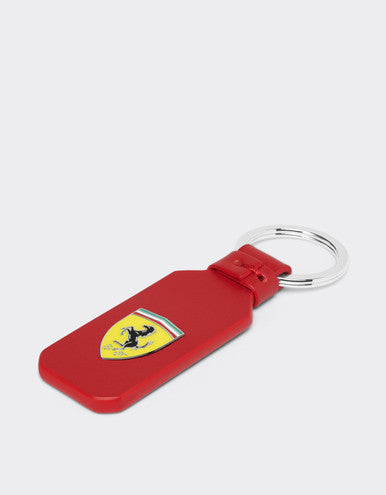 Essential leather Keyring W/ logo