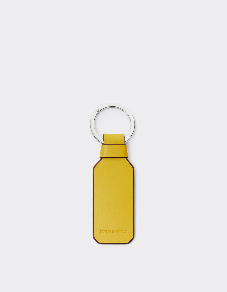 Essential leather Keyring W/ logo