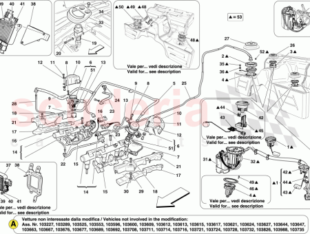 Complete Injectors Pipe - Ferrari California