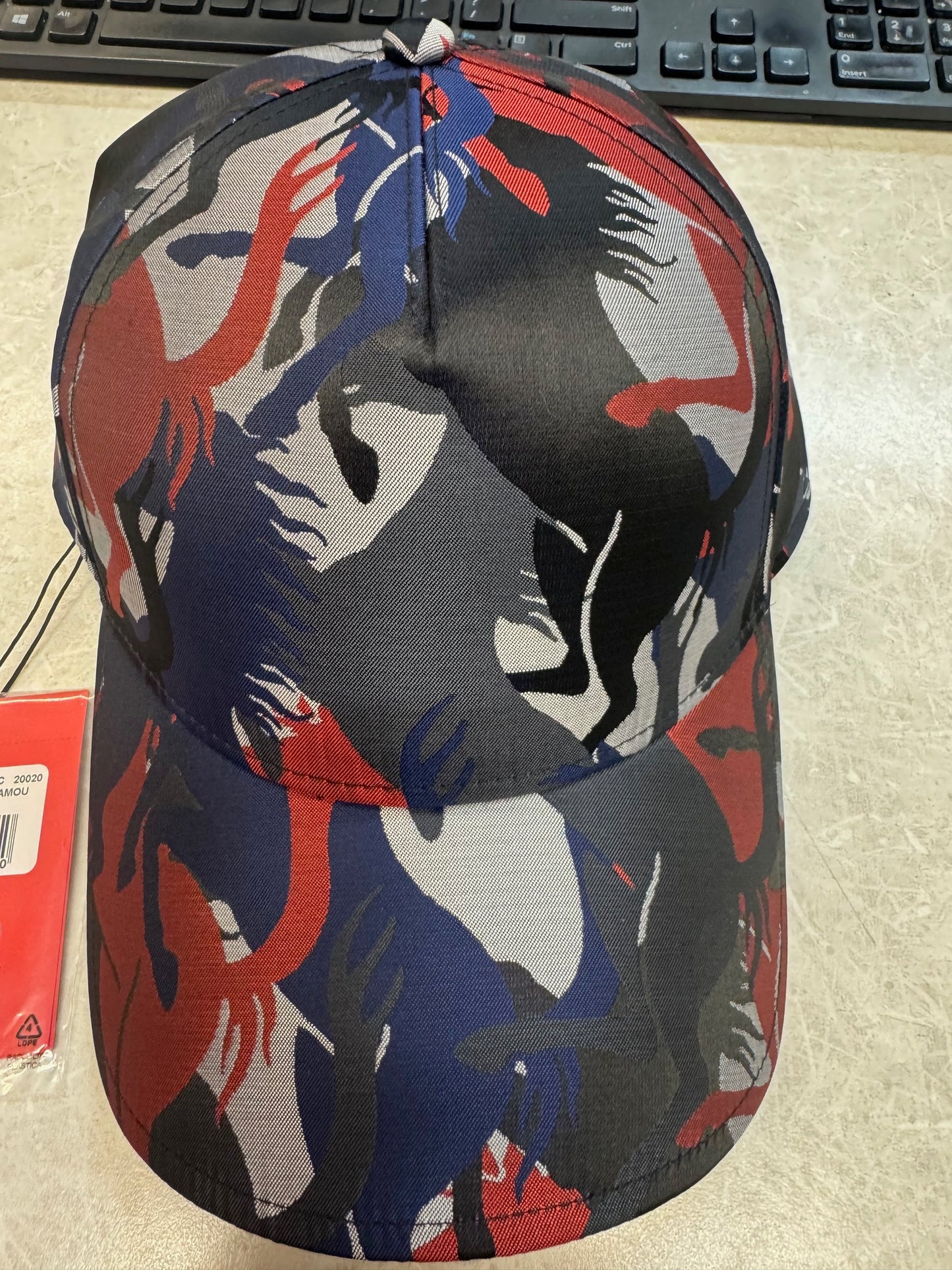 Camo Prancing Horse Baseball Cap