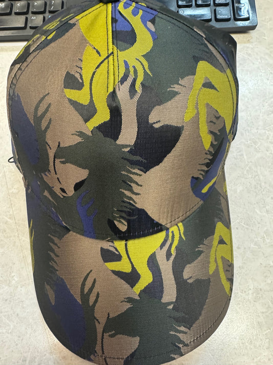Camo Prancing Horse Baseball Cap