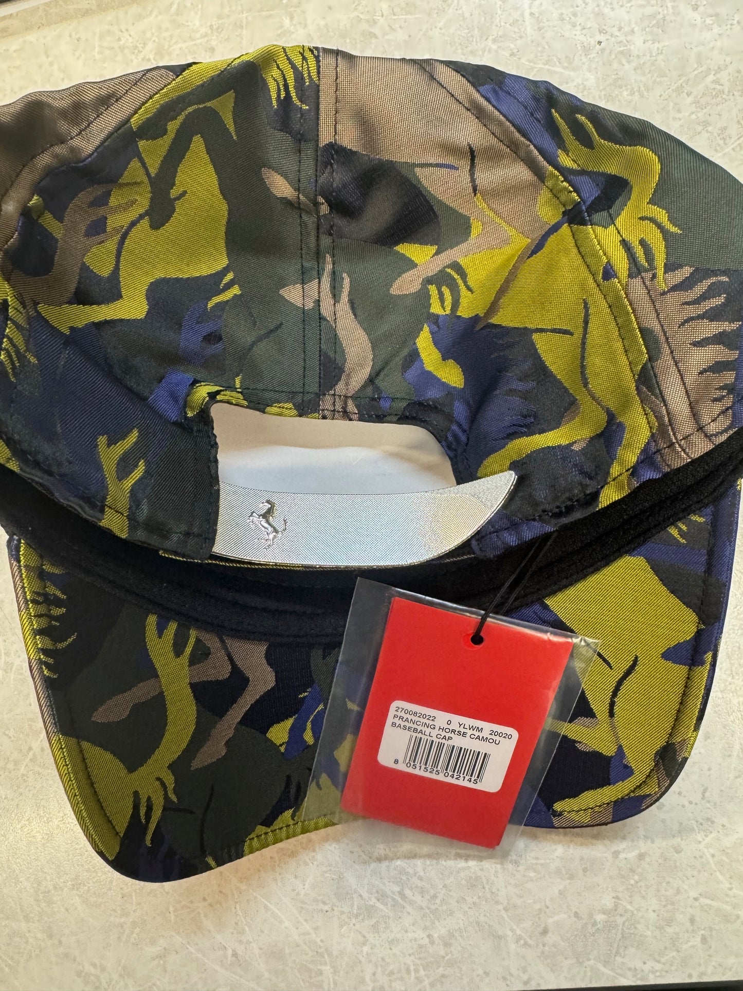Camo Prancing Horse Baseball Cap