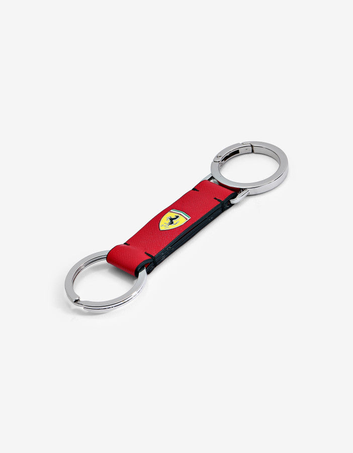 Ferrari Black & Red Leather Keyring / Ferrari Key Holder ** SEALED ** 270069833