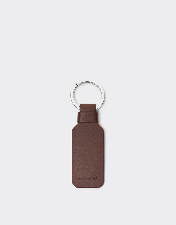 Essential leather Keyring W/ logo