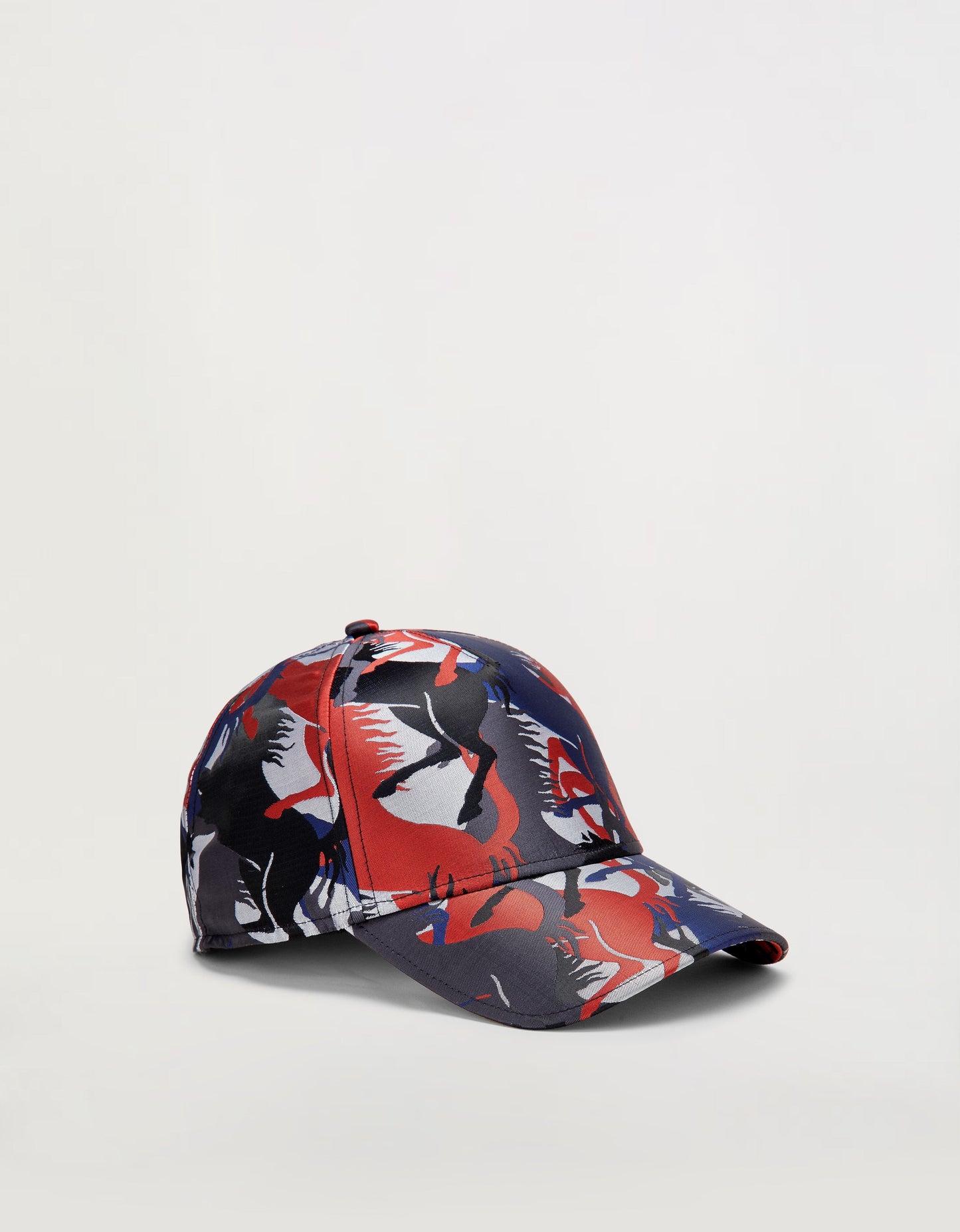 PRANCING HORSE CAMO BASEBALL CAP (RED/BLUE)